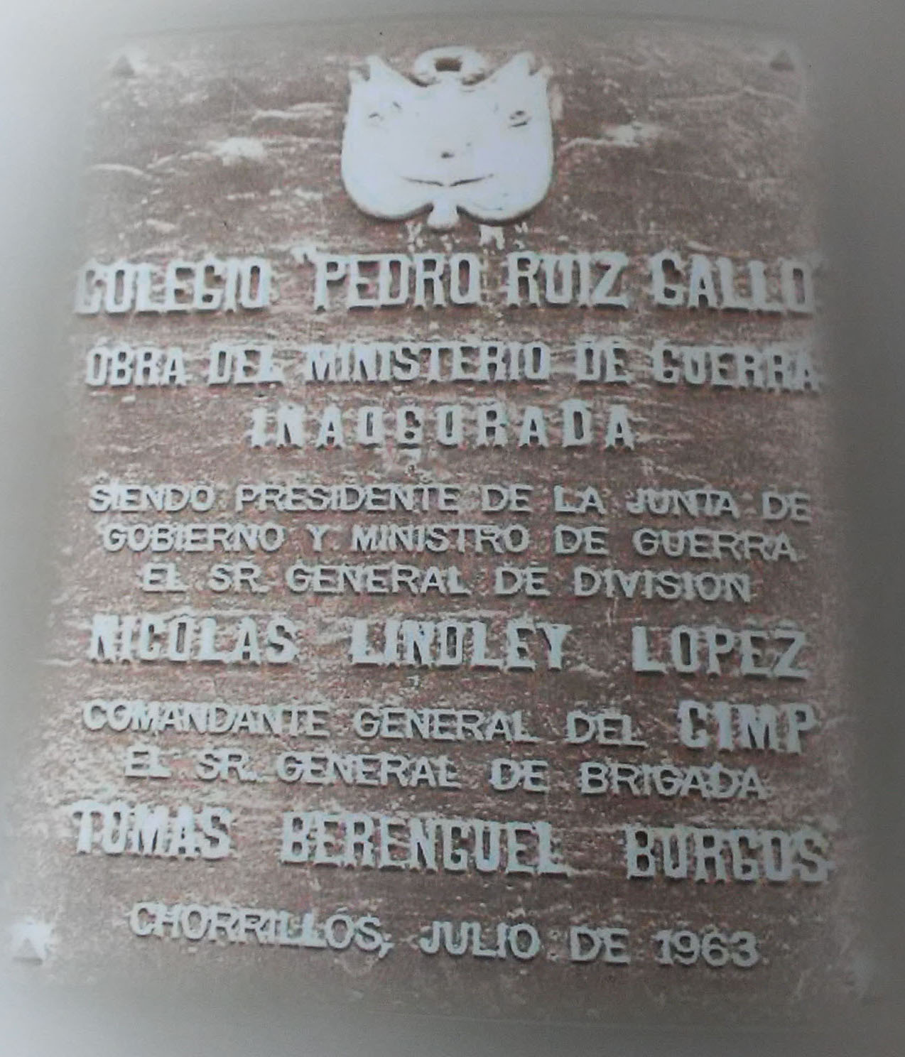 Placa de inauguración